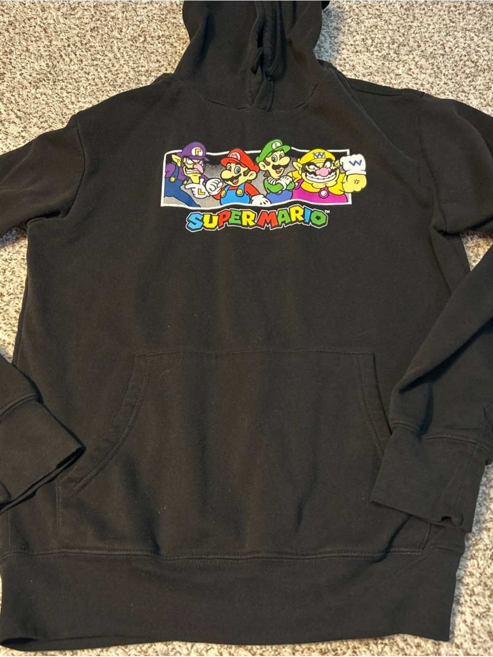 Nintendo Super Mario Black Hoodie